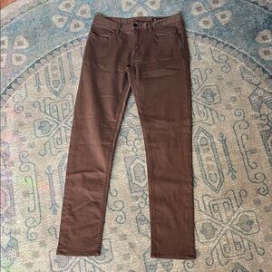 Roark Men's Chocolate Brown/Tan Slim Jeans